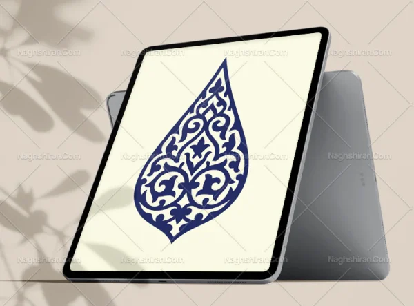 وکتور نشان نقوش اسلیمی