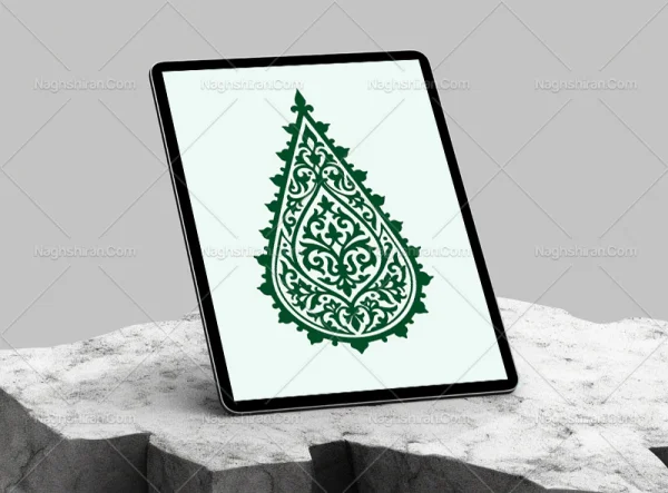 وکتور نشان نقوش سنتی خلاقانه