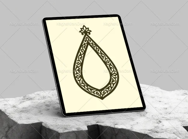 وکتور حاشیه طرح خاص اسلیمی