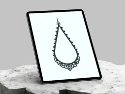 وکتور حاشیه متن اسلیمی