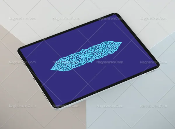 وکتور قلمدانی طرح اسلیمی