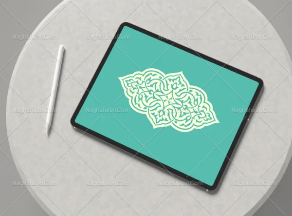 وکتور ترنج نقوش اسلیمی