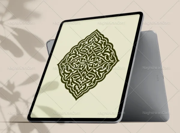 وکتور ترنج نقوش اسلیمی ساده