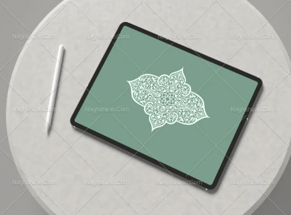 وکتور ترنج طرح اسلیمی