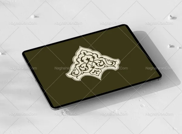 وکتور طرح نشان تذهیب