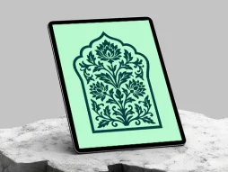 وکتور طرح محراب گل های شاه عباسی