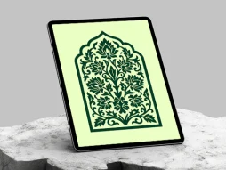 وکتور طرح محراب گل شاه عباسی ختایی