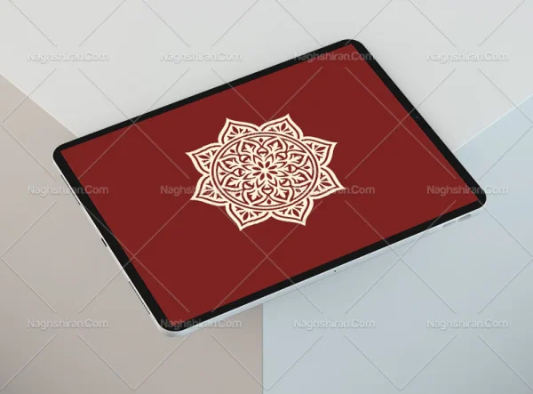 طرح وکتور نشان شمسه سنتی