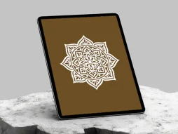 وکتور نشان طرح شمسه نقوش سنتی