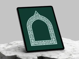 وکتور محراب طرح گره چینی