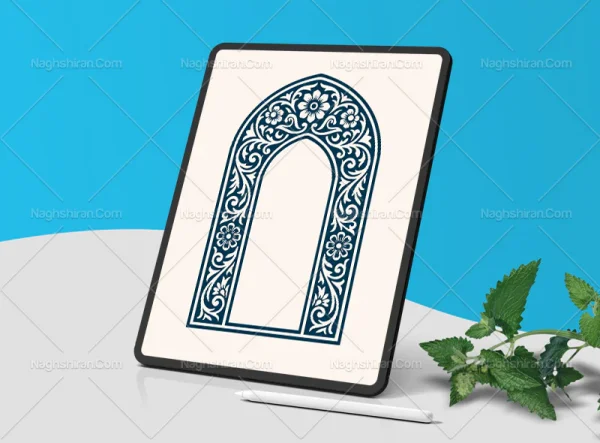 وکتور محراب نقوش سنتی