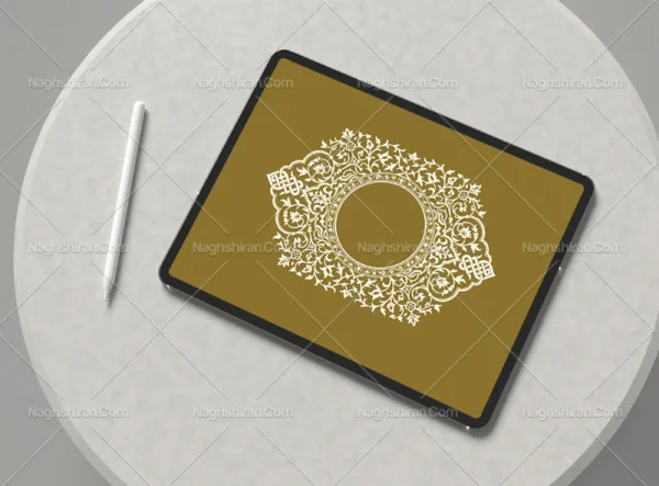 وکتور حاشیه ختایی و گره چینی