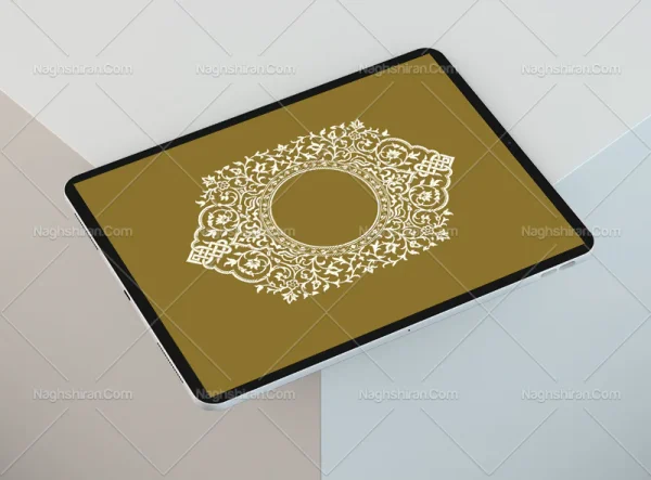 وکتور حاشیه ختایی و گره چینی