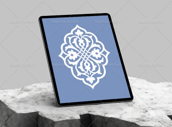 وکتور نشان طرح ترنج ساده