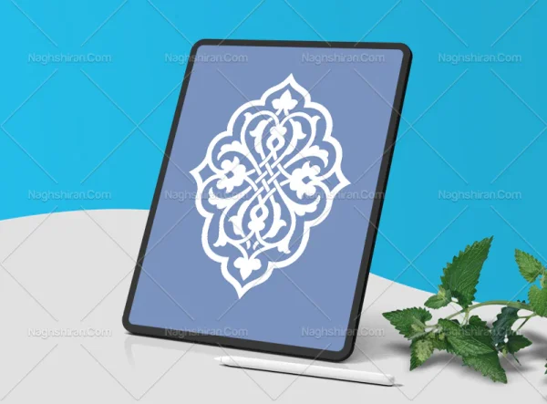 وکتور نشان طرح ترنج ساده