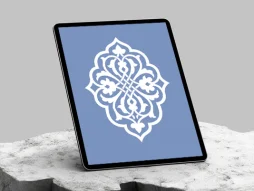 وکتور نشان طرح ترنج ساده