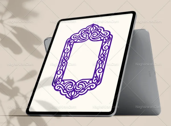 وکتور حاشیه طرح محراب سنتی