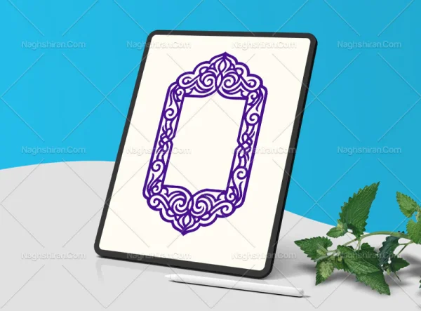 وکتور حاشیه طرح محراب سنتی