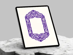 وکتور حاشیه طرح محراب سنتی