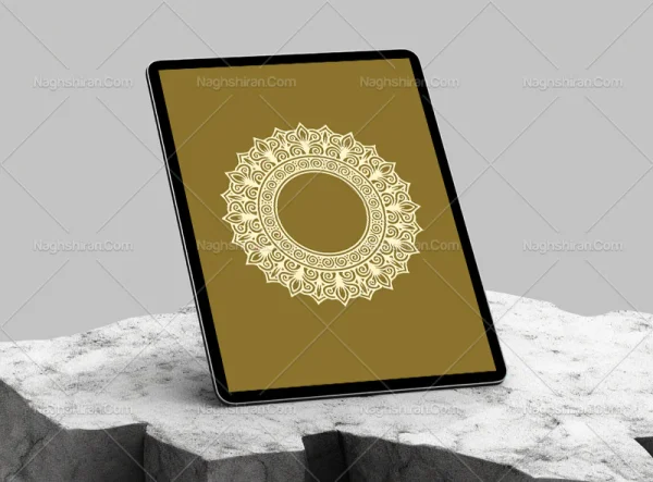 وکتور حاشیه طرح شمسه نقوش سنتی