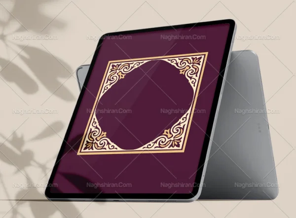 وکتور حاشیه طرح لچک سنتی