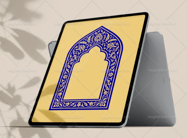 وکتور حاشیه طرح محراب ختایی