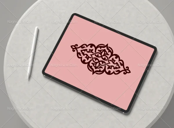 وکتور طرح ترنج ساده سنتی