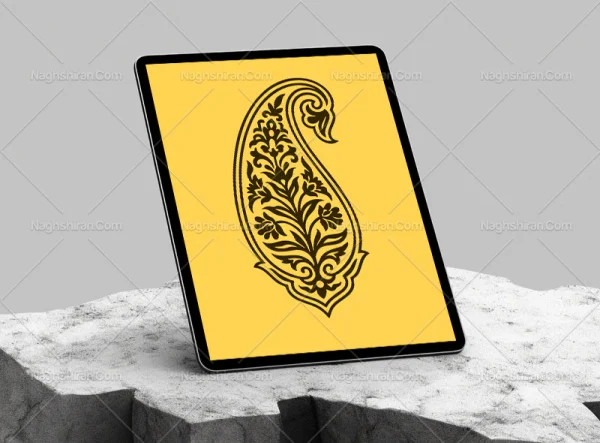 وکتور المان بته جغه نقوش سنتی