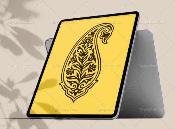 وکتور المان بته جغه نقوش سنتی