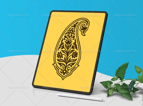 وکتور المان بته جغه نقوش سنتی
