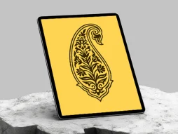 وکتور المان بته جغه نقوش سنتی