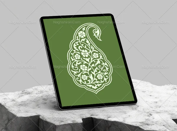 وکتور بته جغه نقوش سنتی
