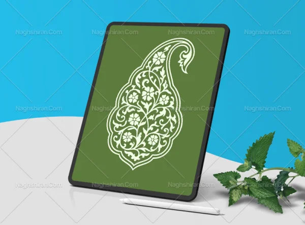 وکتور بته جغه نقوش سنتی