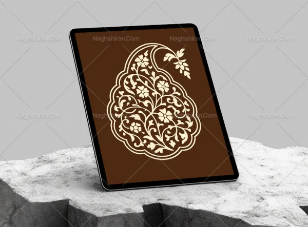 وکتور طرح بته جغه سنتی