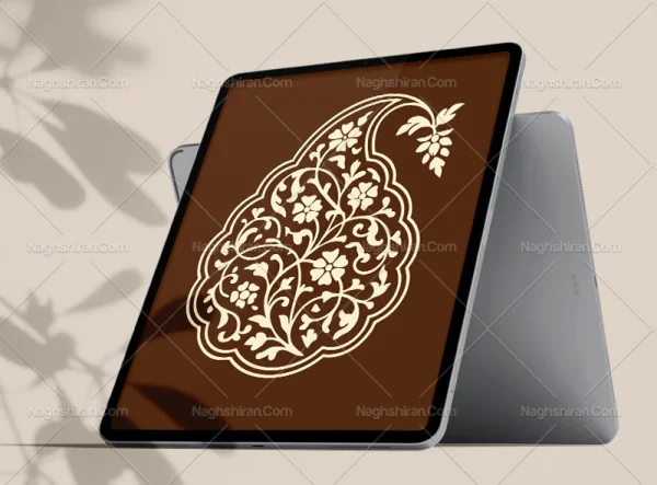 وکتور طرح بته جغه سنتی