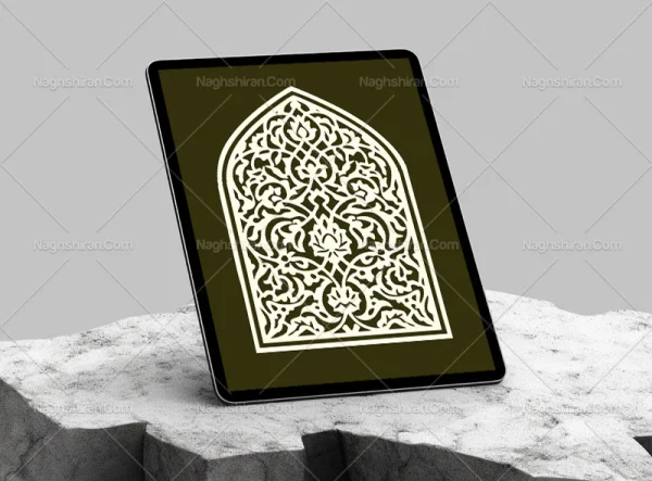 وکتور طرح محراب ختایی و اسلیمی
