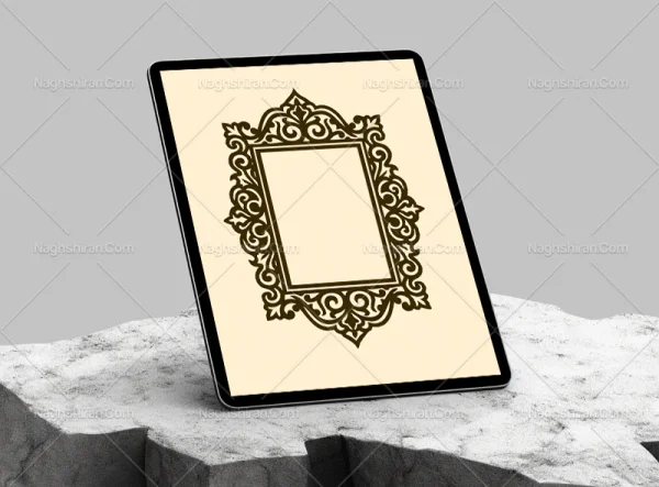 وکتور حاشیه سنتی توخالی