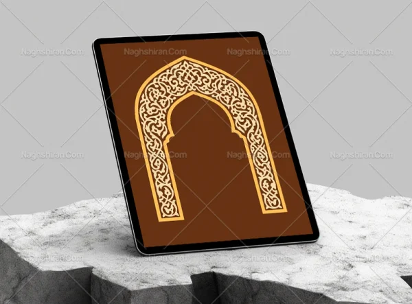 وکتور محراب نقوش تذهیب