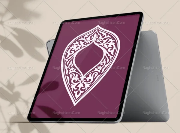 وکتور حاشیه طرح اشک سنتی