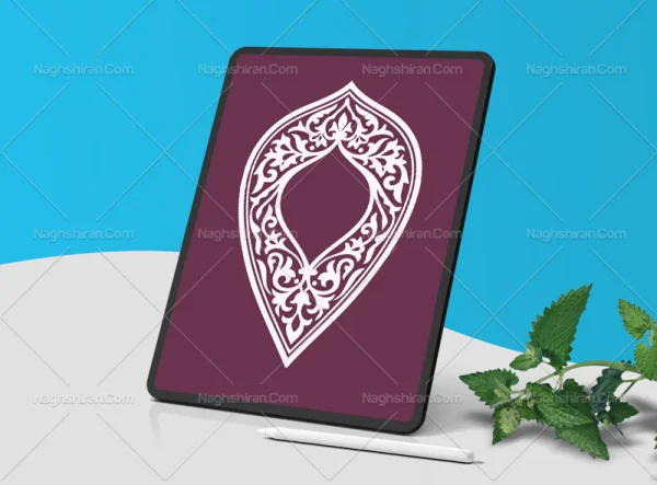 وکتور حاشیه طرح اشک سنتی