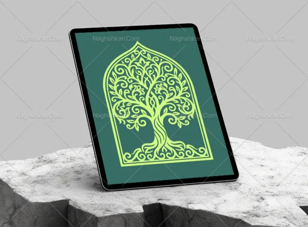 وکتور محراب طرح درخت