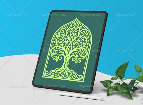 وکتور محراب طرح درخت