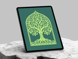 وکتور محراب طرح درخت
