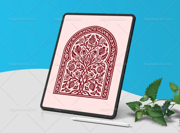 وکتور محراب نقش و نگار های سنتی