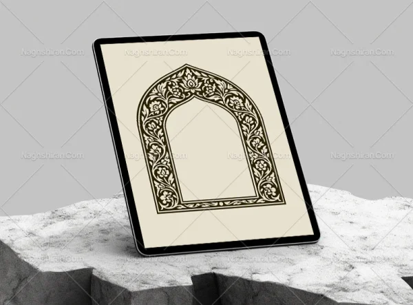 وکتور حاشیه محراب ختایی
