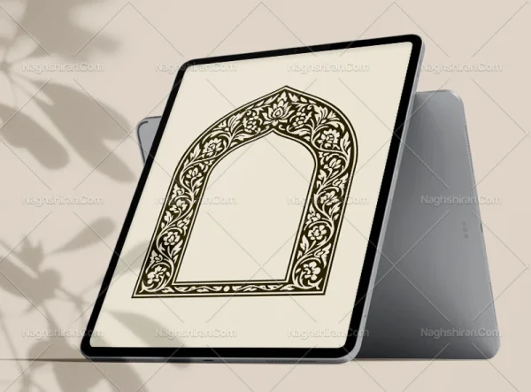 وکتور حاشیه محراب ختایی