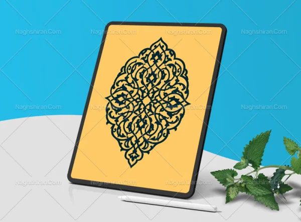 وکتور ترنج نقوش تذهیب