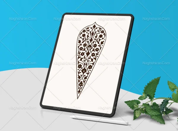 وکتور المان نقوش تذهیب