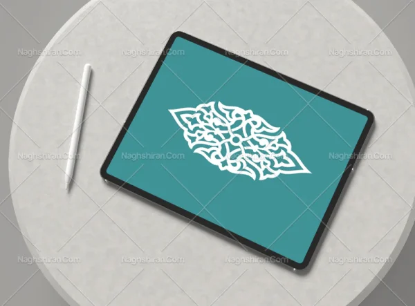 وکتور طرح ترنج ساده سفید
