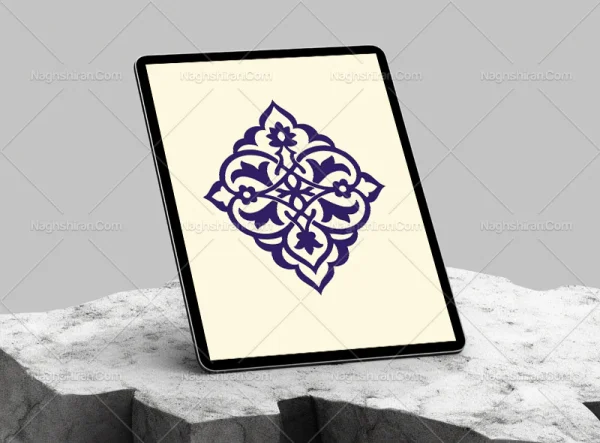 وکتور تذهیب طرح نشان